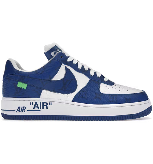 Louis Vuitton Nike Air Force 1 Low By Virgil Abloh en blanco y azul real